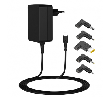 CARGADOR LEOTEC NOTEBOOK USB C 45W 5 PUNTAS