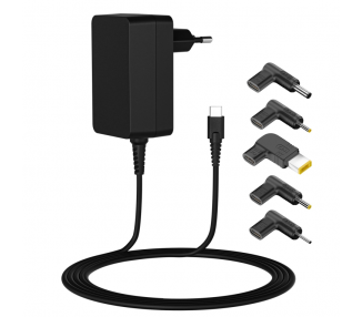 CARGADOR LEOTEC NOTEBOOK USB C 45W 5 PUNTAS