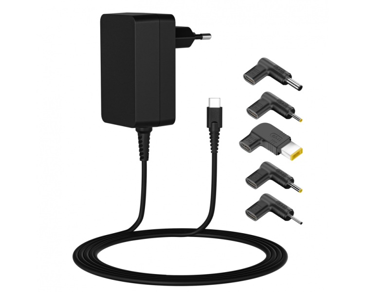 CARGADOR LEOTEC NOTEBOOK USB C 45W 5 PUNTAS