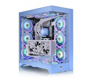 CAJA THERMALTAKE CTE E600 MX HYDRANGEA BLUE ARGB ATX 2XUSB 30 SIN FUENTE AZUL