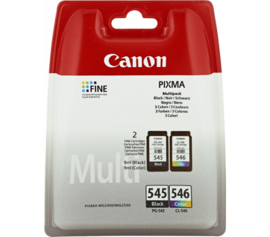 MULTIPACK CANON PG 545 XL CL 546XL PAPEL 50 HOJAS