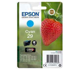 TINTA EPSON CLARIA 29 CIAN XP235 XP332 XP335 XP432 XP435