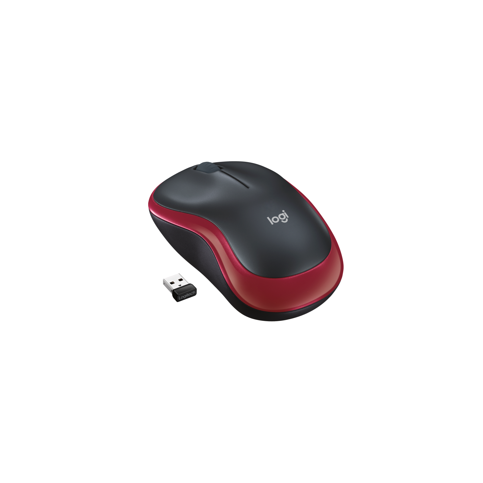 RATON LOGITECH M185 INALAMBRICO ROJO