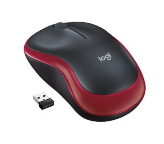 RATON LOGITECH M185 INALAMBRICO ROJO