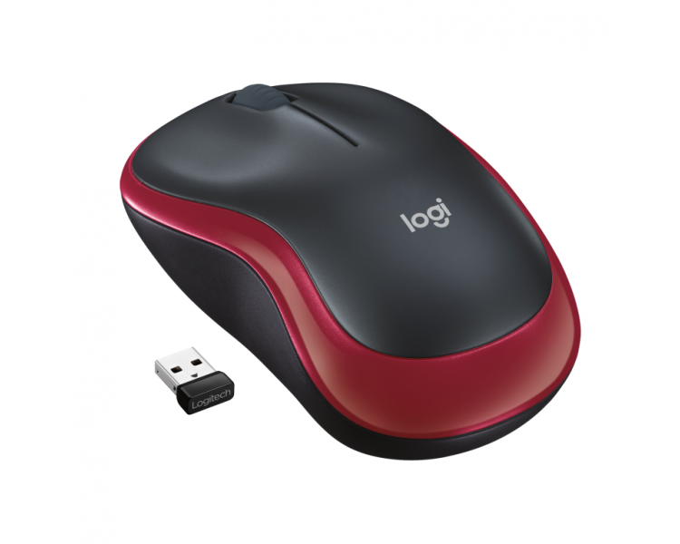 RATON LOGITECH M185 INALAMBRICO ROJO