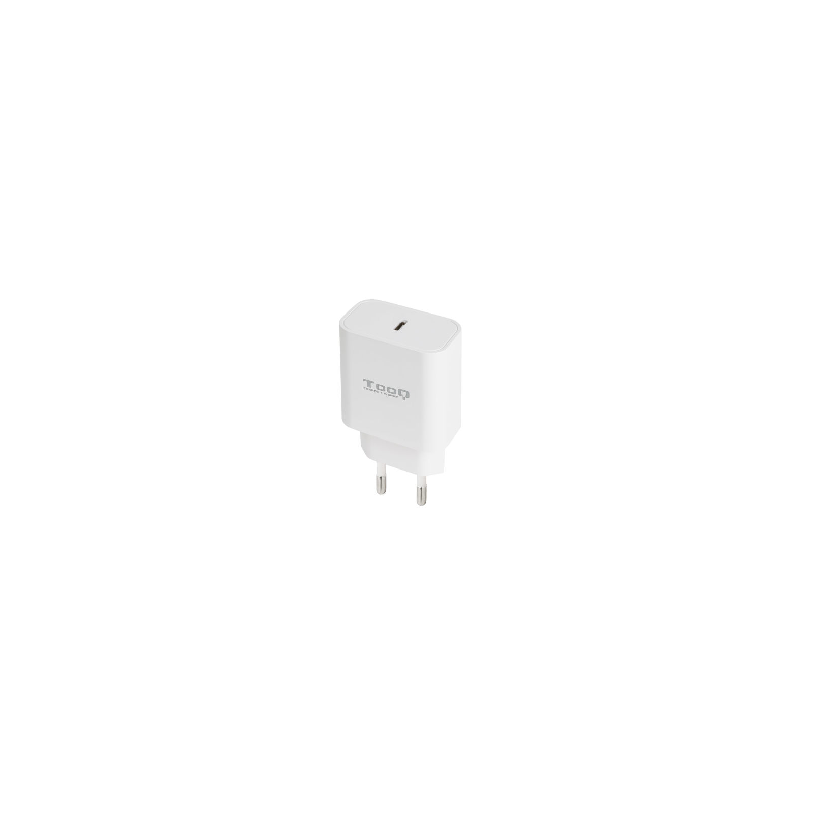 CARGADOR TOOQ DE PARED USB C PD30 20W BLANCO