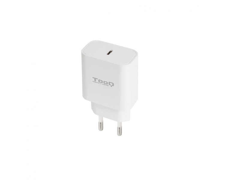 CARGADOR TOOQ DE PARED USB C PD30 20W BLANCO