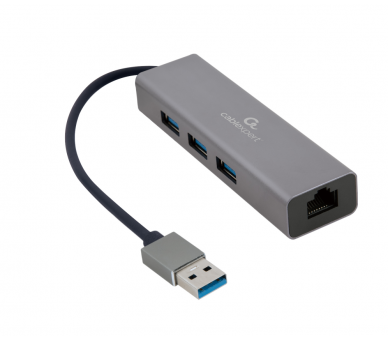 ADAPTADOR DE RED GEMBIRD USB AM GIGABIT CON HUB DE 3 PUERTOS USB 30