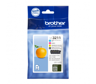 TINTA BROTHER LC3211VAL PACK NEGRO CIAN AMARILLO MAGENTA