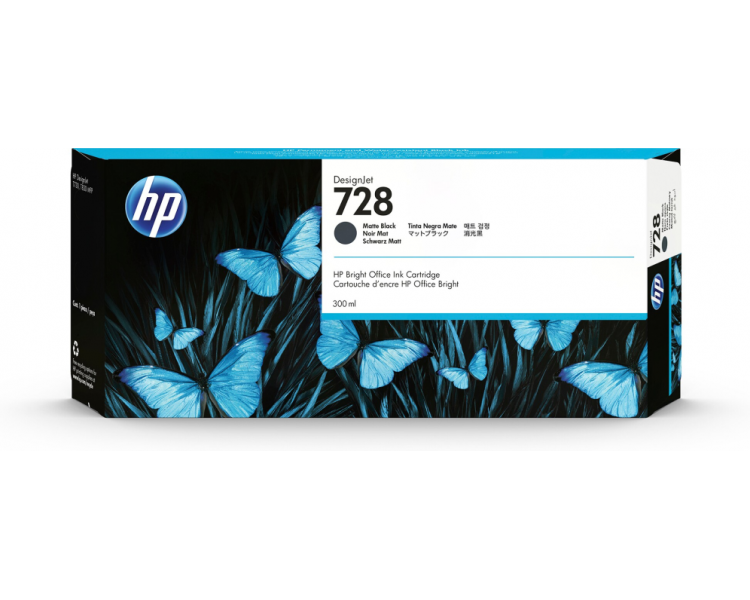 TINTA HP 728 NEGRO MATE