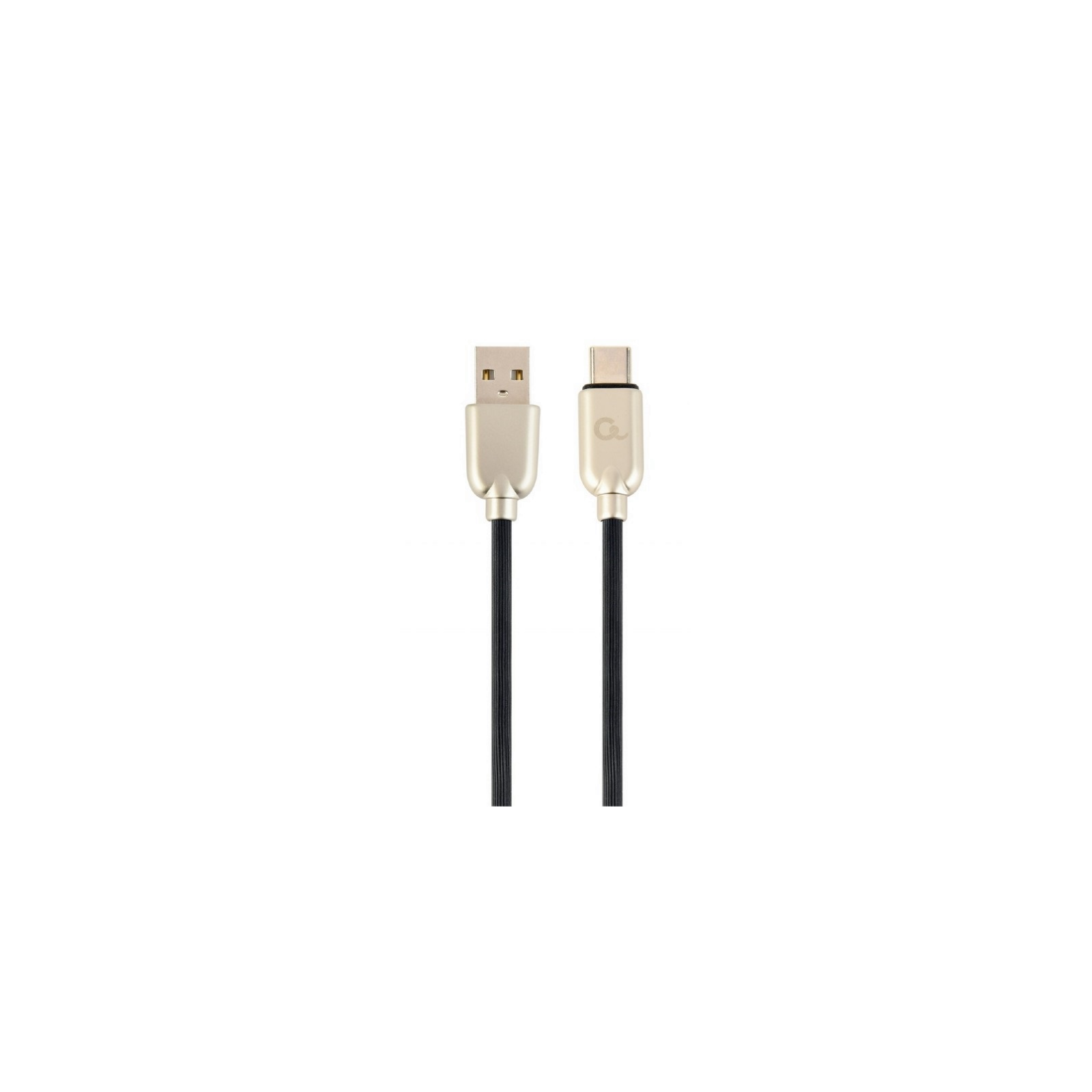 CABLE DE CARGA Y DATOS GEMBIRD USB TIPO C DE CAUCHO PREMIUM 1 M NEGRO