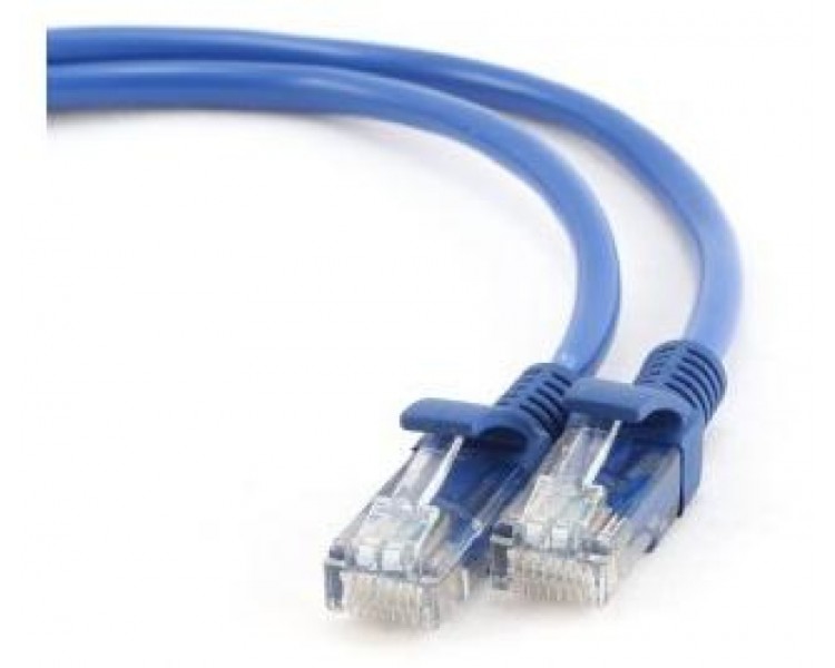 Cable CAT5E UTP moldeado 025m Azul