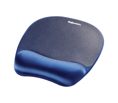 ALFOMBRILLA CON REPOSAMUNECAS MEMORY FOAM AZUL FELLOWES