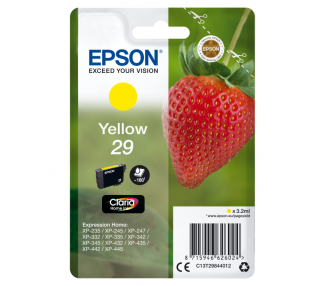 TINTA EPSON CLARIA 29 AMARILLO XP235 XP332 XP335 XP432 XP435