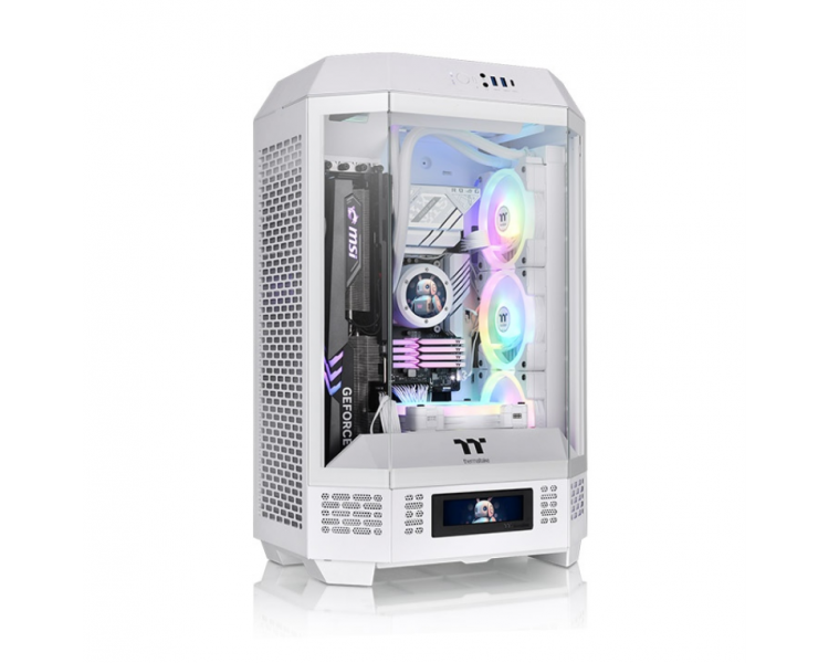 CAJA THERMALTAKE THE TOWER T300 SNOW ATX 2XUSB 30 SIN FUENTE BLANCO