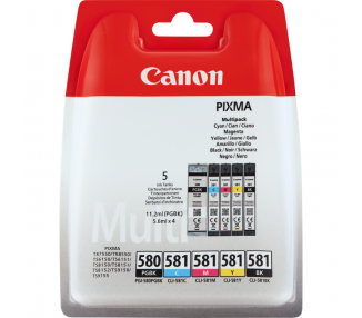 TINTA CANON PGI580 CLI581 PACK DE 5