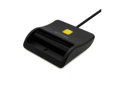 AISENS LECTOR DE TARJETA INTELIGENTE DNI USB C NEGRO