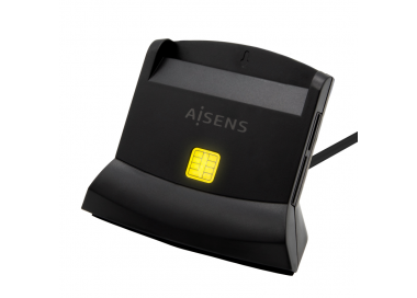 AISENS LECTOR DE TARJETA DNI SIM SD Micro SD MMC RS MMC MMC Micro USB C NEGRO