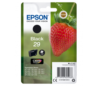 TINTA EPSON CLARIA 29 NEGRO XP235 XP332 XP335 XP432 XP435