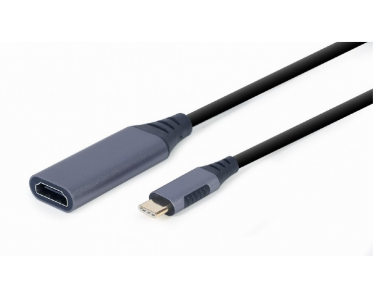 ADAPTADOR DE PANTALLA GEMBIRD USB TIPO C A HDMI GRIS ESPACIAL