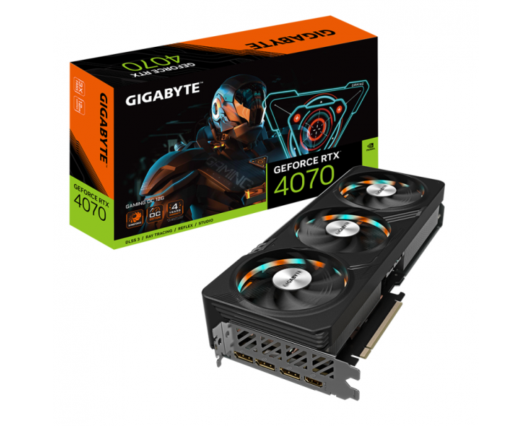 TARJETA GRAFICA GIGABYTE RTX 4070 GAMING OC 12GB