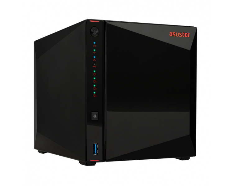 NAS ASUSTOR TOWER 4 BAY QUAD CORE 4GB DDR4 25 GBE X 2 USB 32