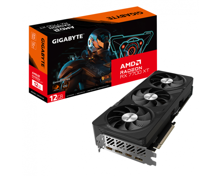 TARJETA GRAFICA GIGABYTE RX 7700 XT GAMING OC 12G AMD 12 GB