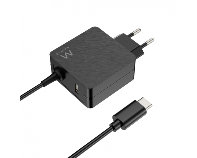 CARGADOR DISPOSITIVO MOVIL EWENT USB C 45W ADICIONAL USB A