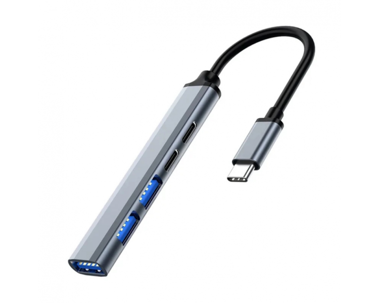 HUB EWENT USB 32 GEN TIPO C GRIS