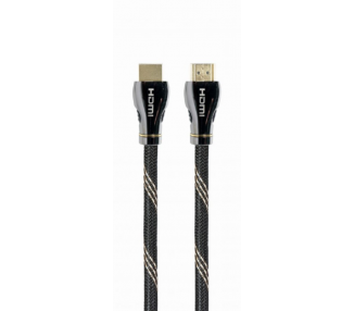 CABLE HDMI 21 8K 60HZ GEMBIRD CCBP HDMI8K 2M PREMIUM TRENZADO ETHERNET 2M NEGRO