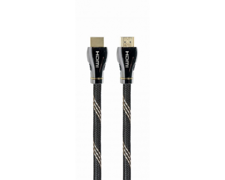 CABLE HDMI 21 8K 60HZ GEMBIRD CCBP HDMI8K 2M PREMIUM TRENZADO ETHERNET 2M NEGRO