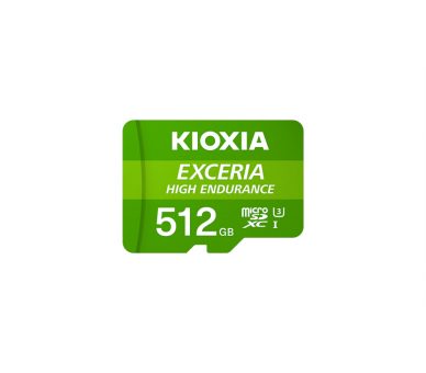 MICRO SD KIOXIA 512GB EXCERIA HIGH ENDURANCE UHS I C10 R98 CON ADAPTADOR