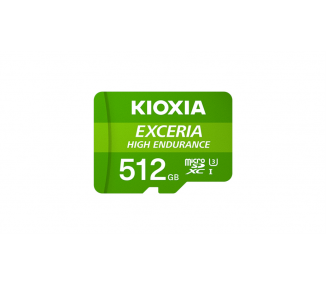 MICRO SD KIOXIA 512GB EXCERIA HIGH ENDURANCE UHS I C10 R98 CON ADAPTADOR