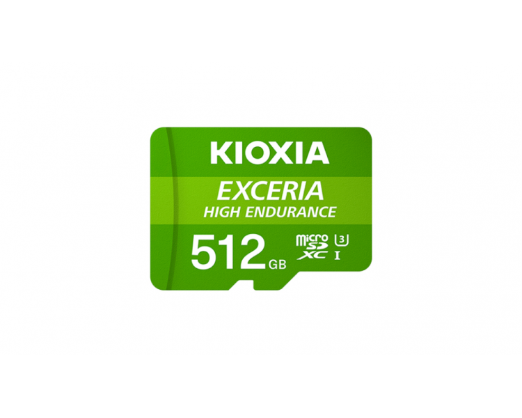 MICRO SD KIOXIA 512GB EXCERIA HIGH ENDURANCE UHS I C10 R98 CON ADAPTADOR