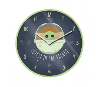 Reloj De Pared Mandalorian Cutest In The Galaxy