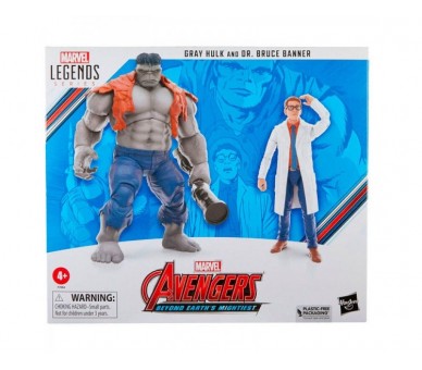 Figuras Gray Hulk & Dr. Bruce Banner Beyond Earths Mightiest