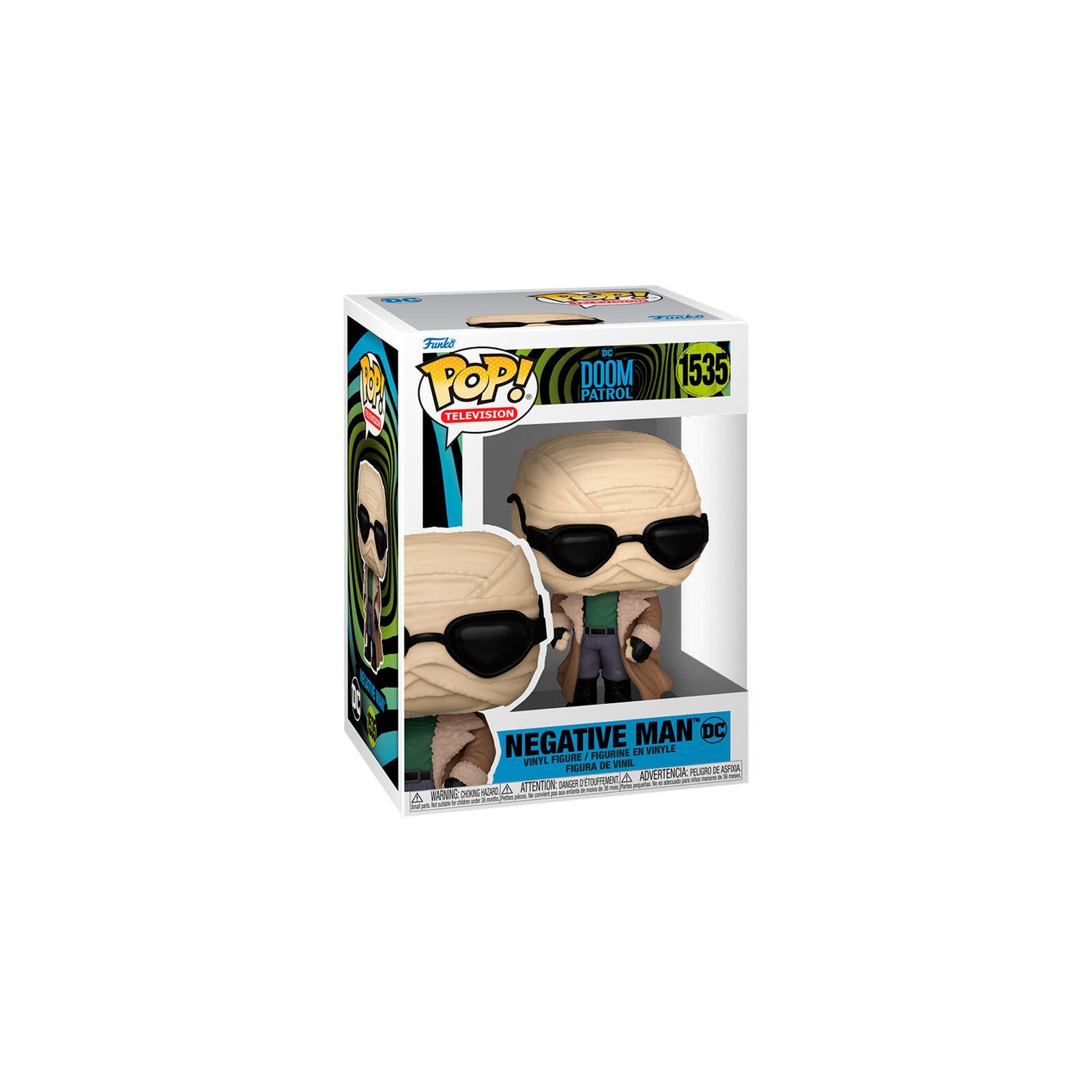 Figura Pop Dc Comics Doom Patrol Negative Man