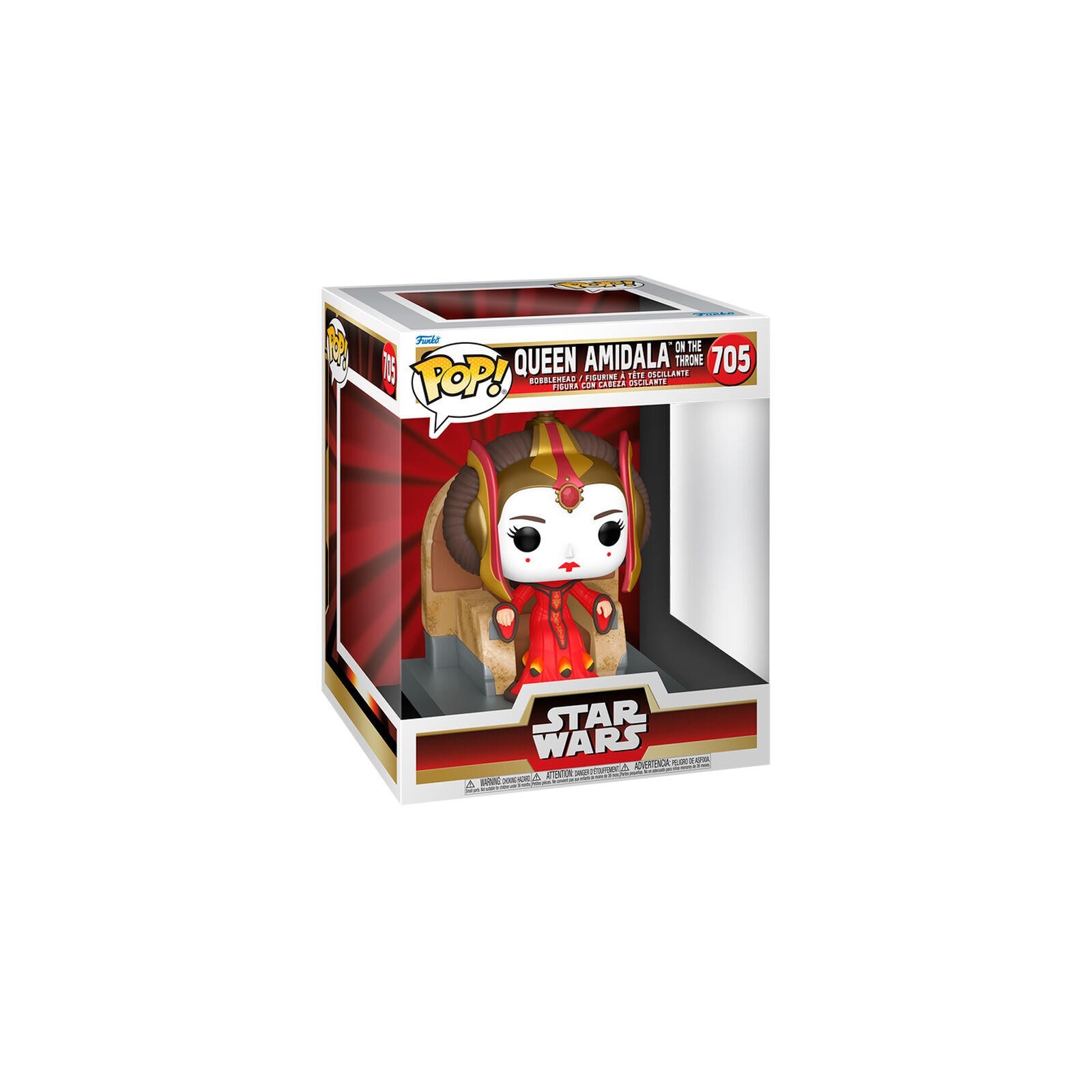 Figura Pop Deluxe Star Wars Queen Amidala On The Throne