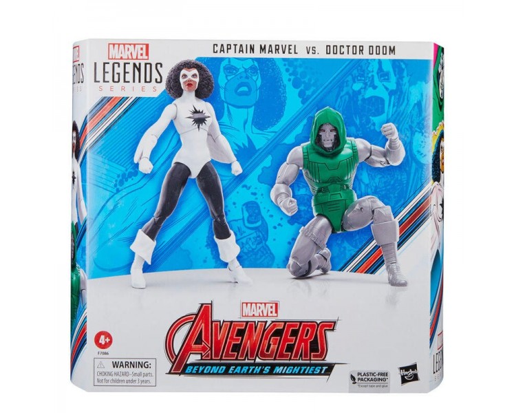 Figura Captain Marvel Vs Doctor Doom Beyond Earths Mightiest