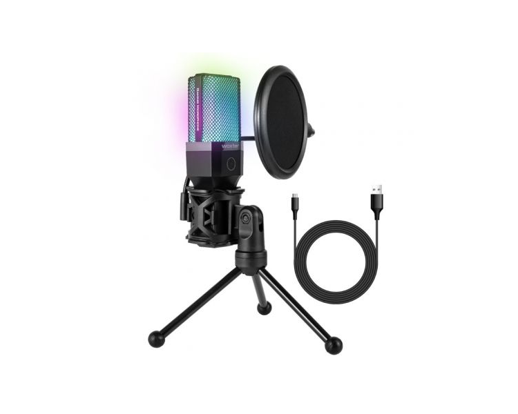 Micrófono Woxter Mic Studio 65 Rgb/ Usb 2.0