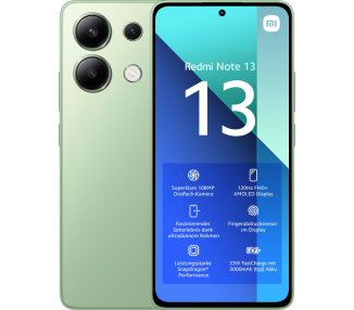 SMARTPHONE XIAOMI REDMI NOTE 13 667 6GB 128GB MINT GREEN