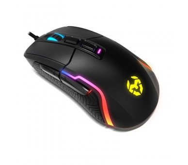 ph2KICK h2h2RGB ADVANCED GAMING MOUSE h2ul liSensor optico de gran precision li li6 niveles de DPI 800 6200 li liIluminacion RG