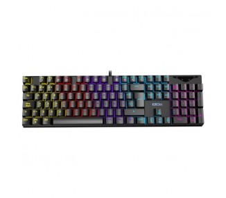 ph2KASIC h2h2MECHANICAL RAINBOW GAMING KEYBOARD h2ul liTeclado mecanico con switches de alta calidad li liTeclas retroiluminada