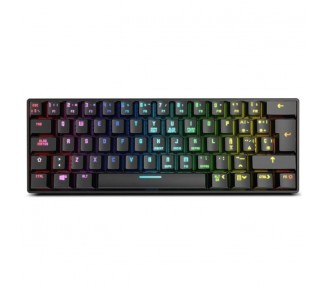 ph2KLUSTER h2h2RGB GAMING MINI BT KEYBOARD h2ul liTeclado mecanico con switches de alta calidad li liDiseno en formato 60 li li