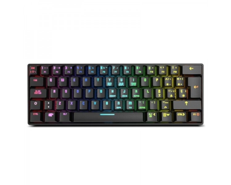 ph2KLUSTER h2h2RGB GAMING MINI BT KEYBOARD h2ul liTeclado mecanico con switches de alta calidad li liDiseno en formato 60 li li