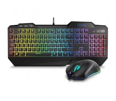 h2KRUSHER h2pKrom Krusher es el combo que te hara vencedor de la partida Por un lado el teclado semimecanico con RGB cuenta con