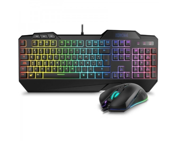 h2KRUSHER h2pKrom Krusher es el combo que te hara vencedor de la partida Por un lado el teclado semimecanico con RGB cuenta con