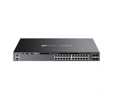 OMADA 24 PORT GIGABIT STACKABLE L3 MANAGED POE SWITCH WITH 4 10G SLOTS