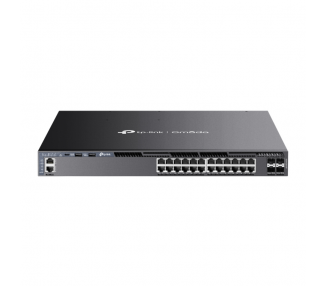 OMADA 24 PORT GIGABIT STACKABLE L3 MANAGED POE SWITCH WITH 4 10G SLOTS