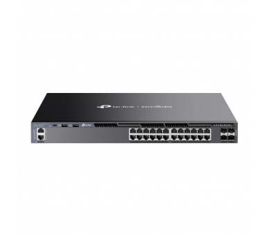 OMADA 24 PORT GIGABIT STACKABLE L3 MANAGED SWITCH WITH 4 10GE SFP SLOTS